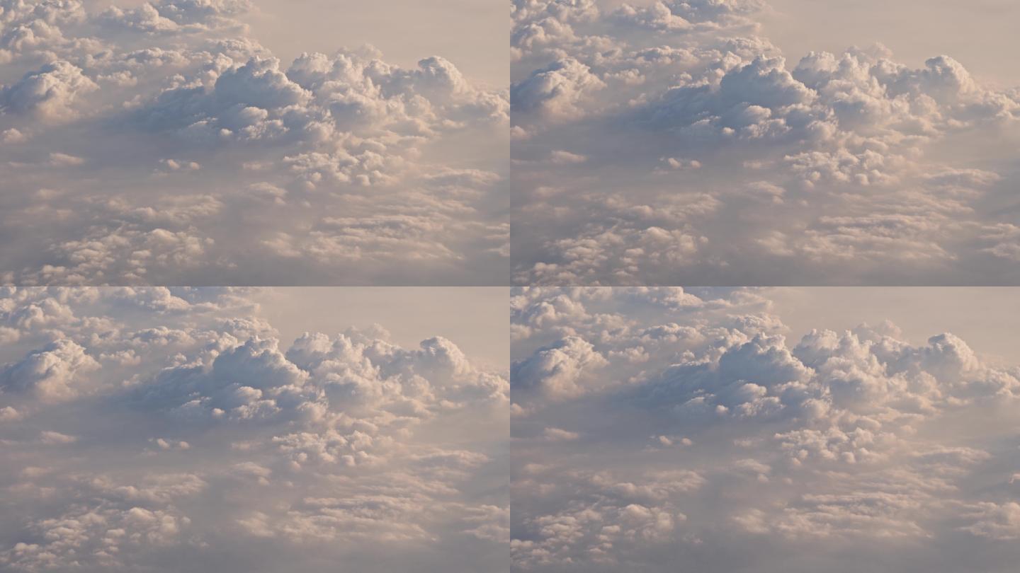 【4K正版】实拍高空云层浓积云 08