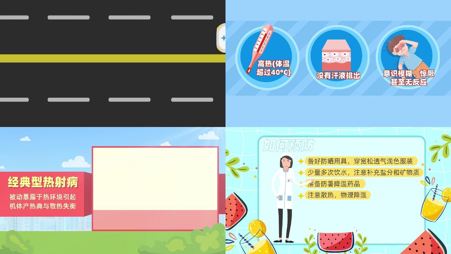 原创夏季热射病中暑科普MG动画