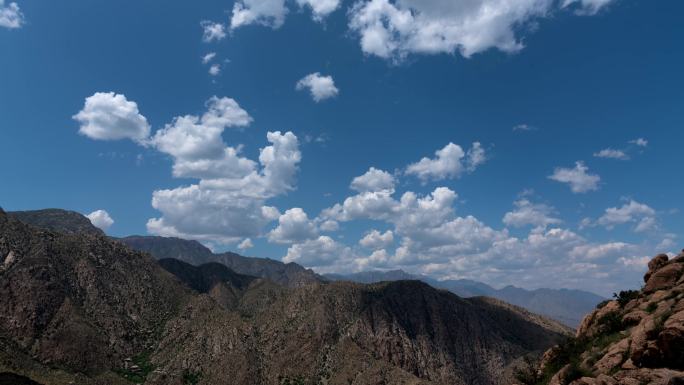 宁夏银川贺兰山 苏峪口延时 航拍