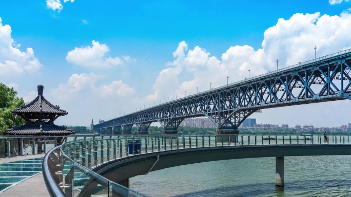 南京长江大桥延时