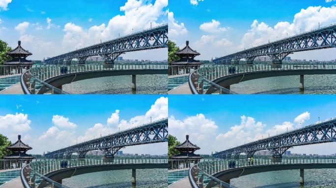 南京长江大桥延时