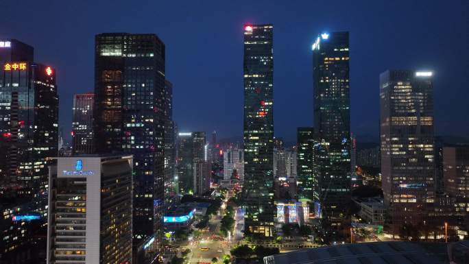 深圳福田区CBD夜景