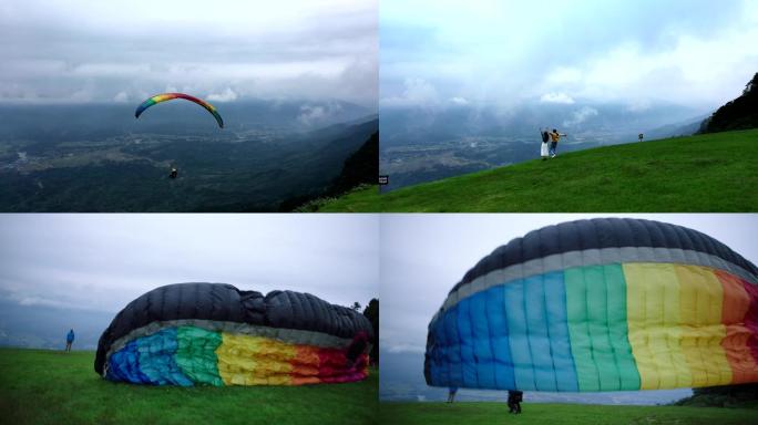 滑翔伞 挑战 冒险 极限运动