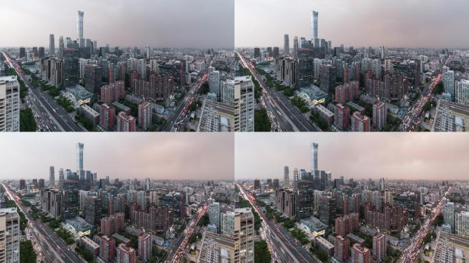 【原创】北京国贸CBD核心区沙尘天气