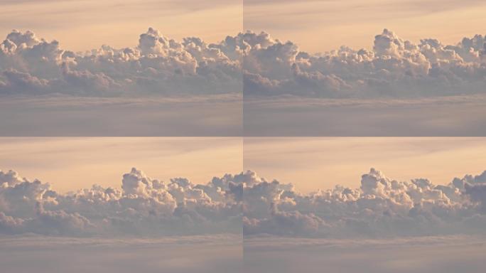 【4K正版】阳光下的高空云层浓积云