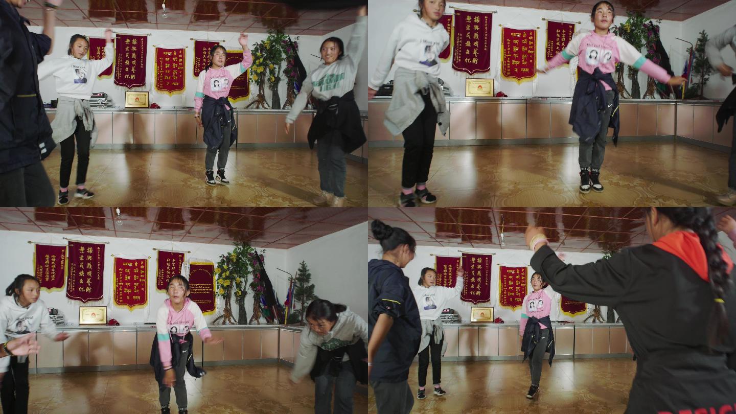 藏族姑娘跳舞