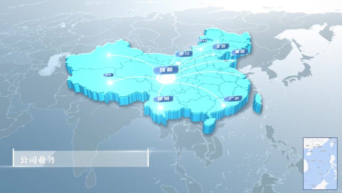 4k成都地图辐射全国