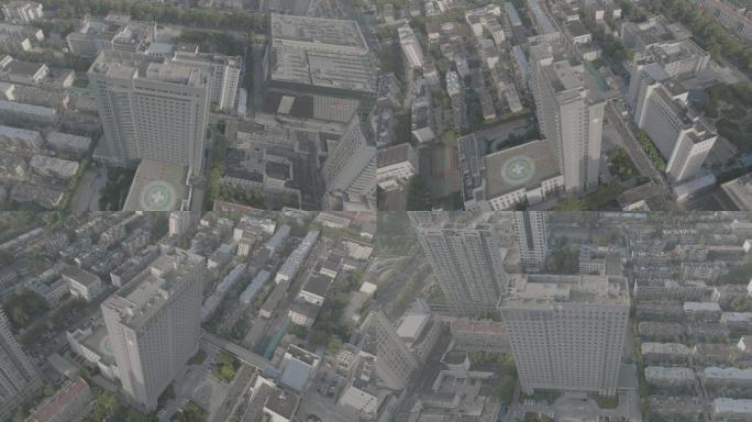 淄博市中心医院航拍-log色彩