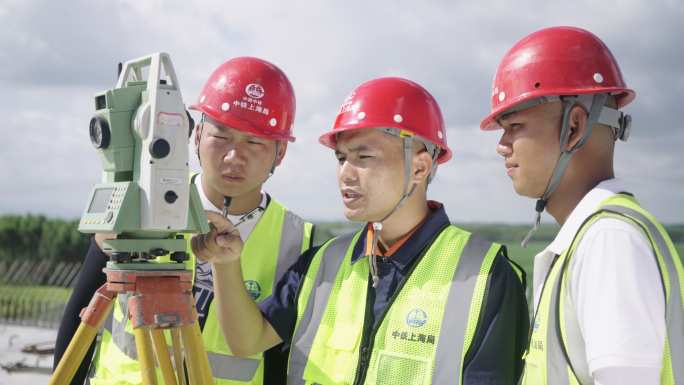 全站仪量测测量公路测绘RTK测距工程实拍