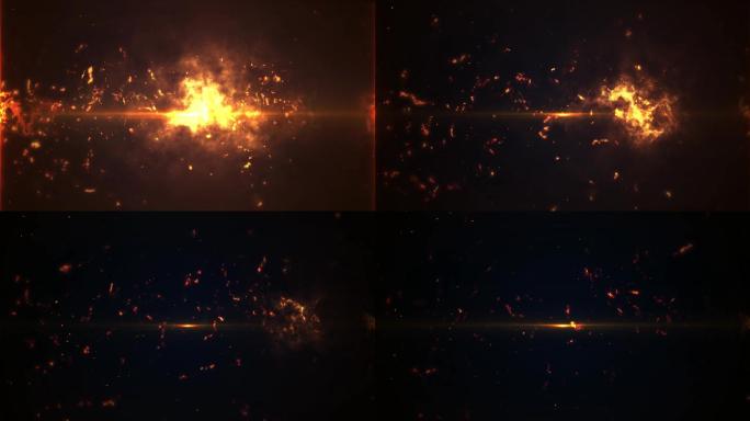 4K超级无敌炫酷火焰爆炸背景视频