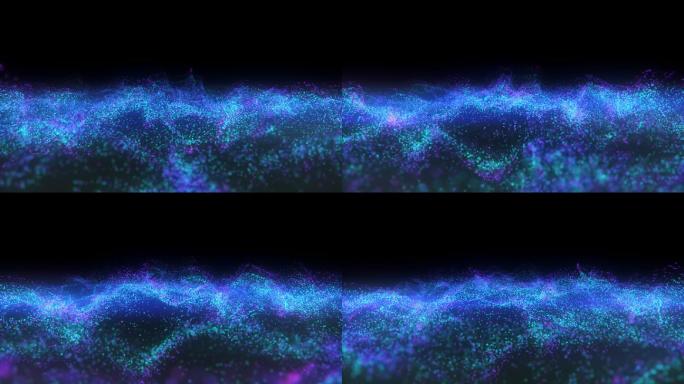 蓝色粒子海洋
