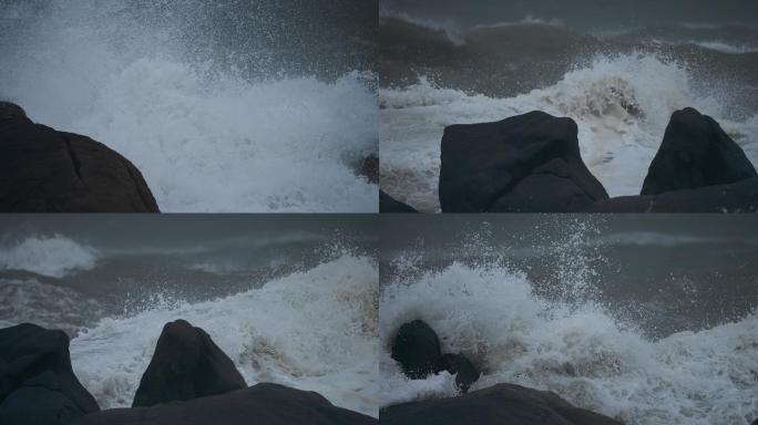 汹涌澎湃的海浪-高速摄影