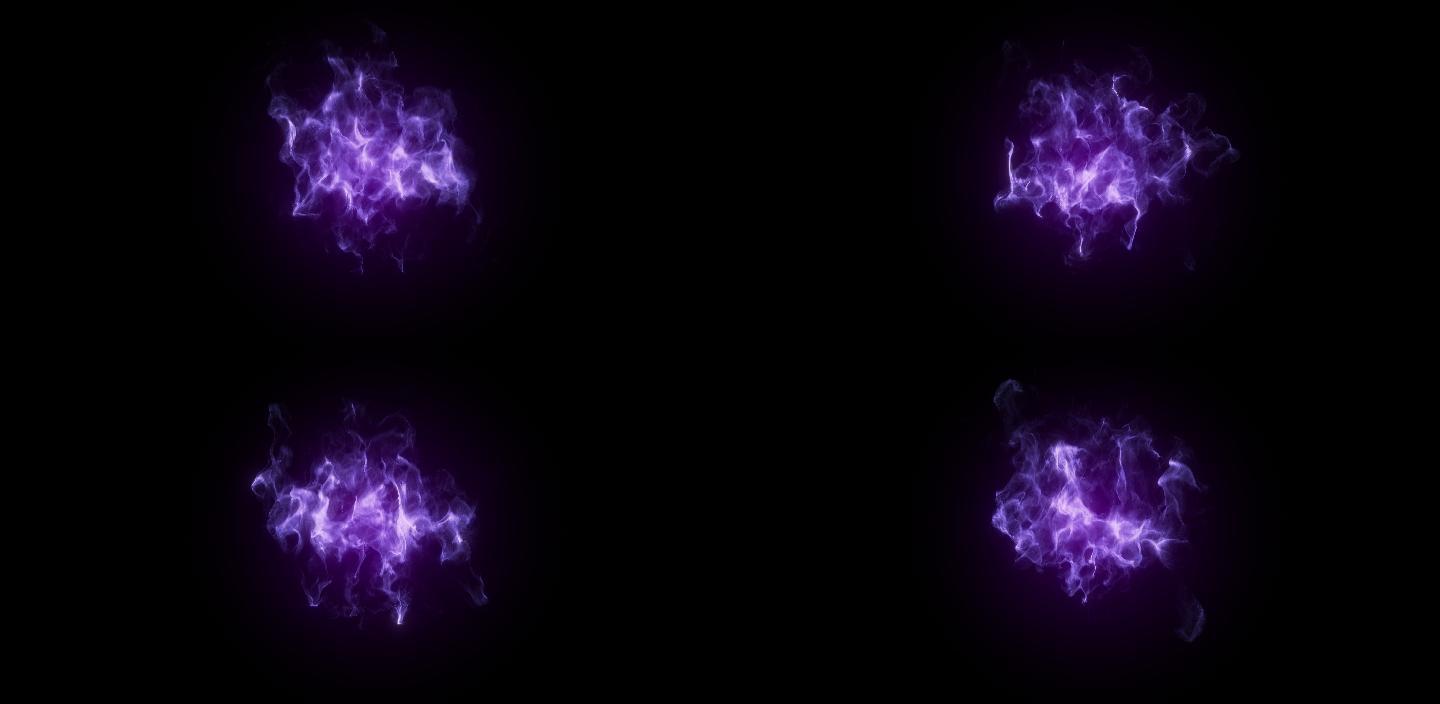 魔法火焰（紫色）
