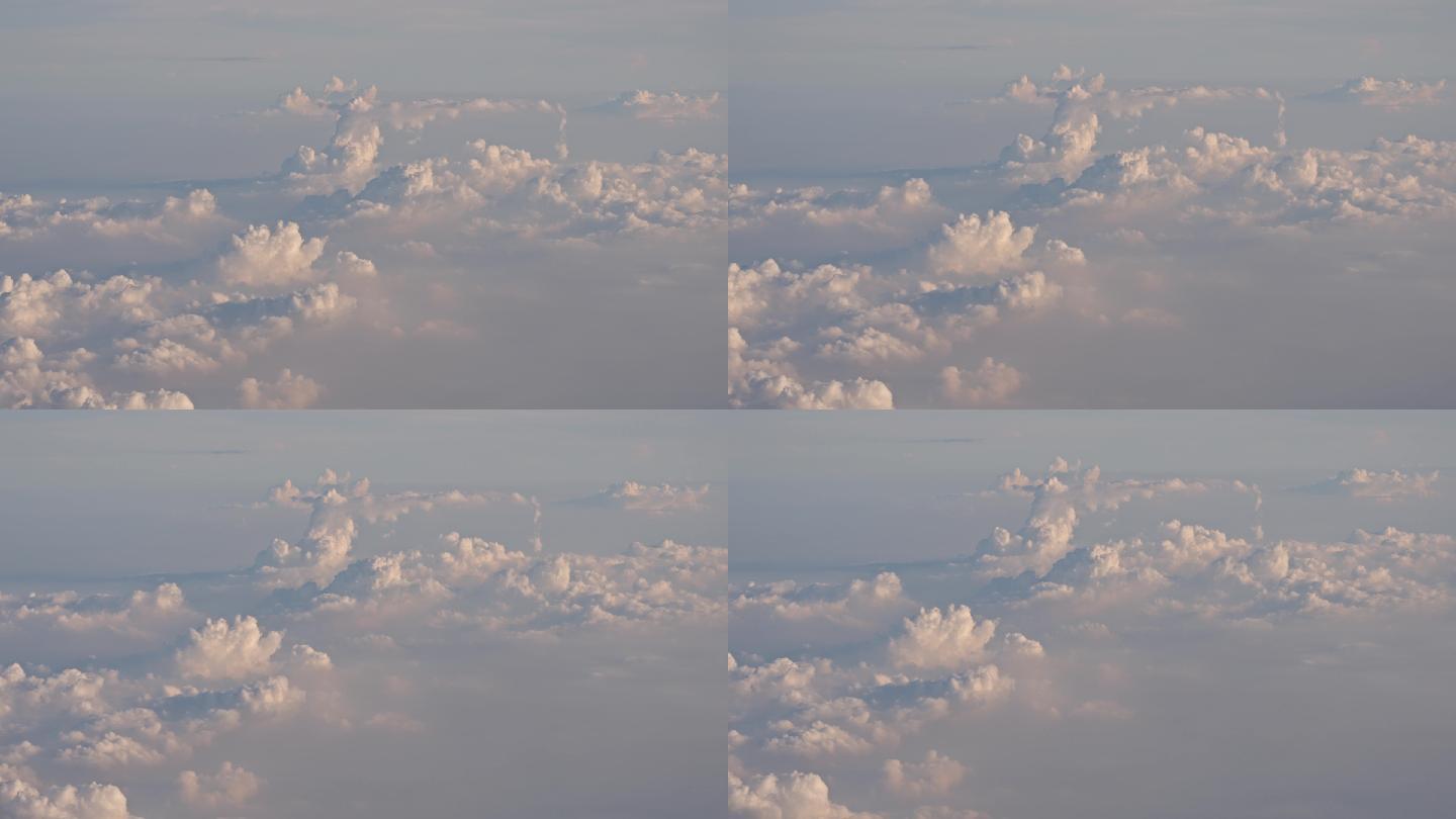 【4K正版】实拍高空云层浓积云 06