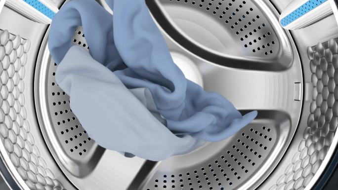 洗衣机空气洗3d动画演示