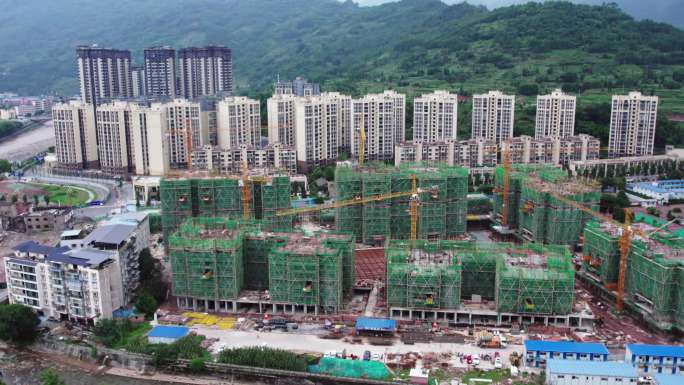 城市建设城镇化进程房地产建筑施工