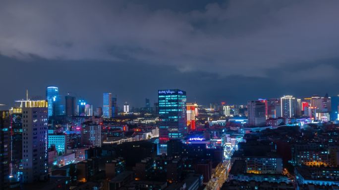 长春夜景延迟摄影