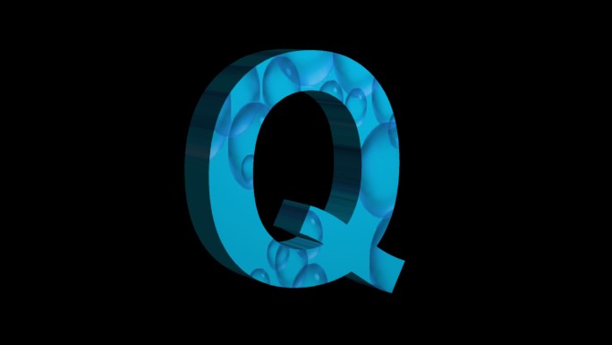 三维立体字母Q1