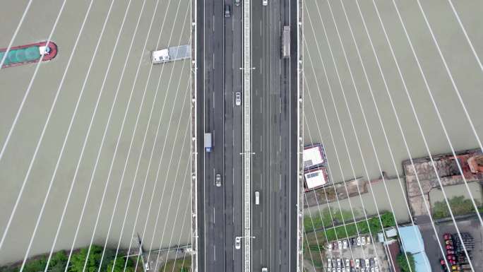 上海闵浦大桥航拍