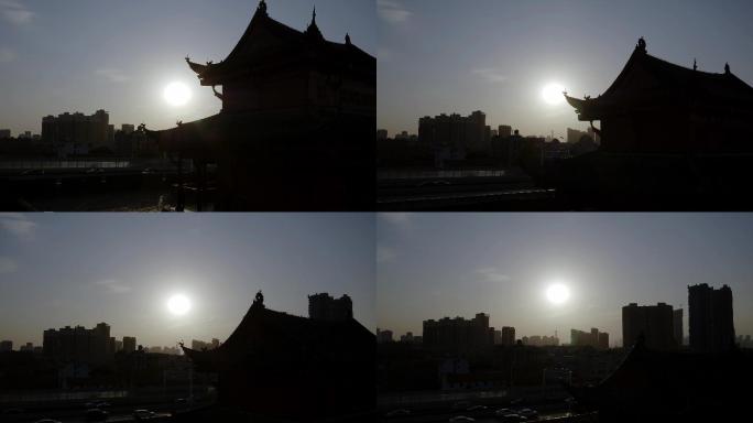 武汉武昌起义门城市古建筑城楼航拍