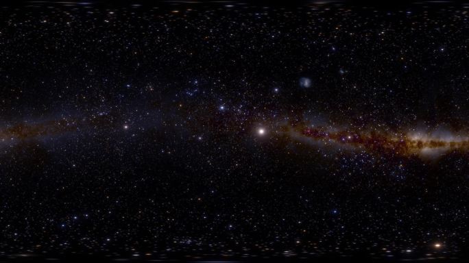 4K60帧360度全景平移银河背景