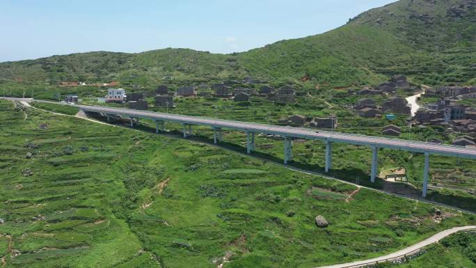 航拍福建平潭岛风景