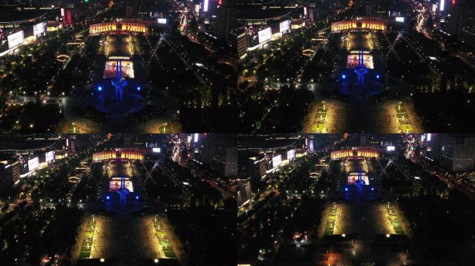 泉城广场夜色4K视频