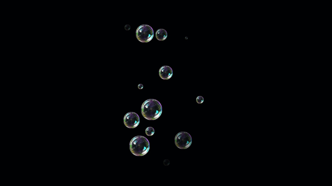 四组-上升飘动气泡-透明底