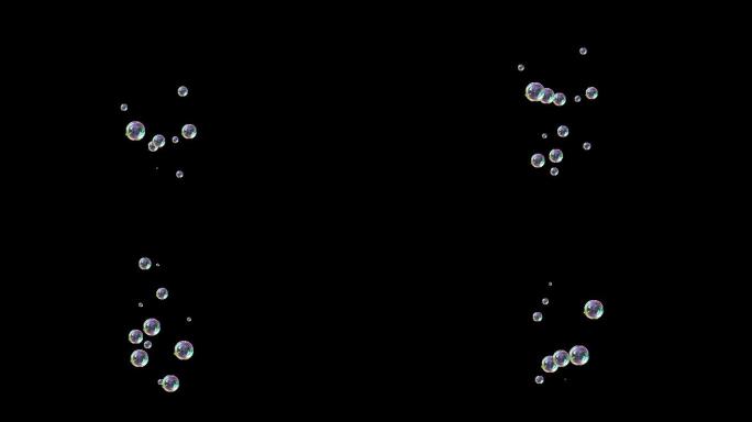 四组-上升飘动气泡-透明底