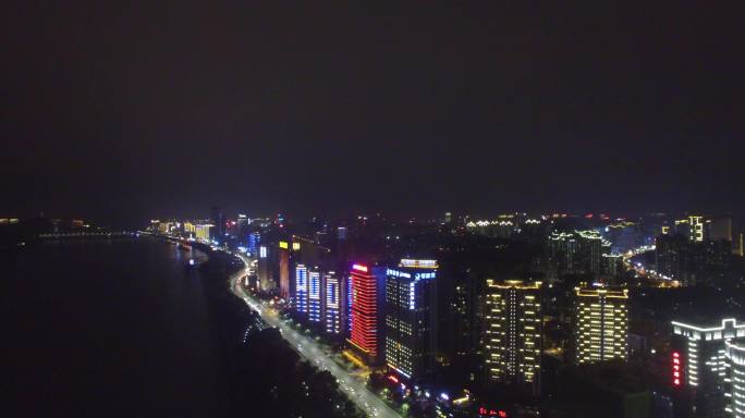 湖北宜昌市天然塔夜景