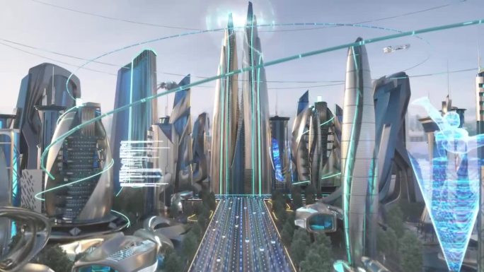 C4D科幻城市