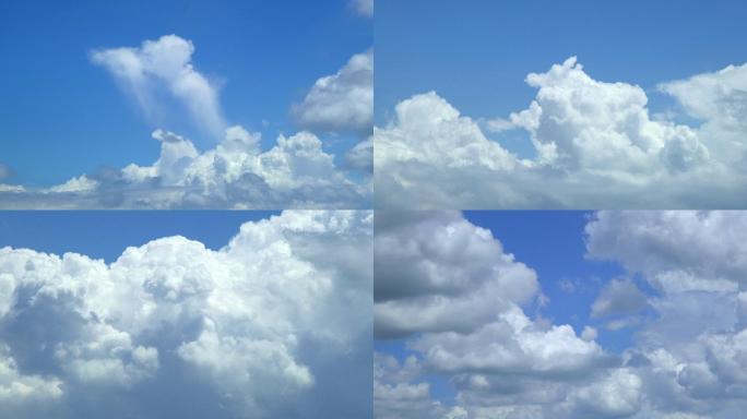 蓝天白云  风起云涌云海 天空流动