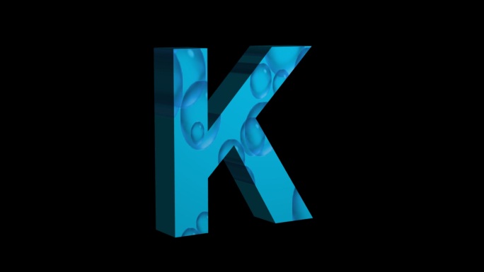 三维立体字母K