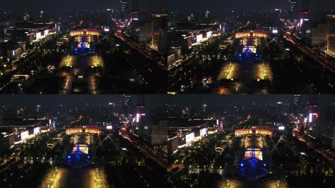 泉城广场夜景4K视频