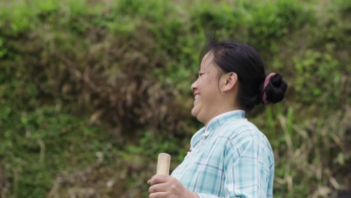 4k拍摄贵州村民幸福生活