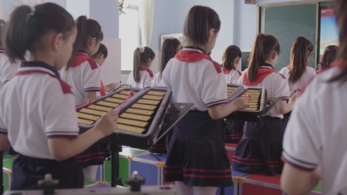 学校 小学生 上学放学 校园生活 学习