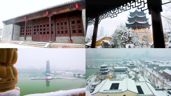 曹州古城雪景