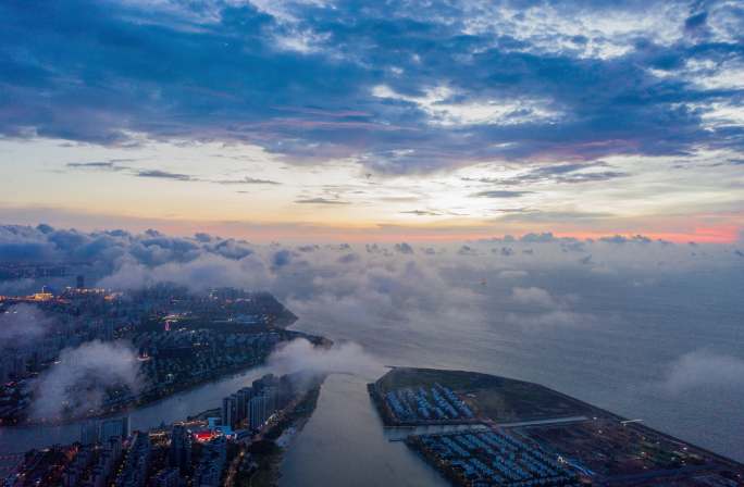 海南海口城市风光