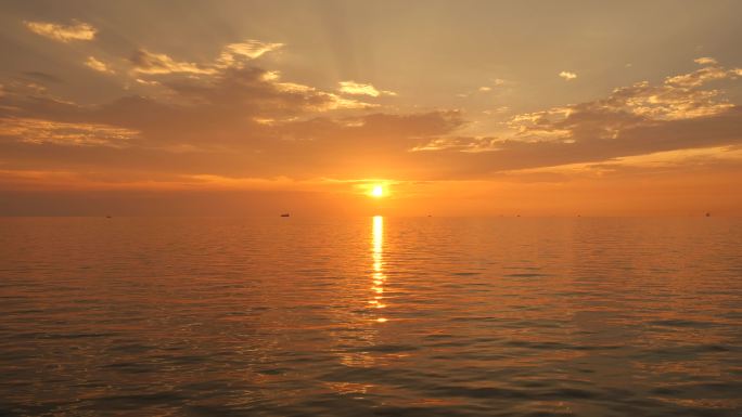 【4K】大海夕阳-大海落日