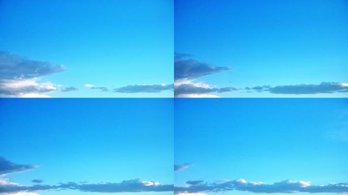 【HD天空】蓝天白云颗粒质感画面晴空少云