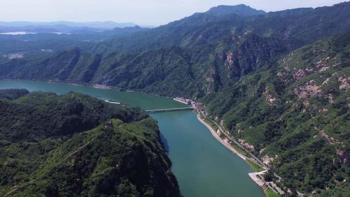 北京密云云蒙山白河景区航拍