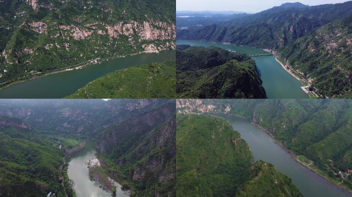 北京密云云蒙山白河景区航拍