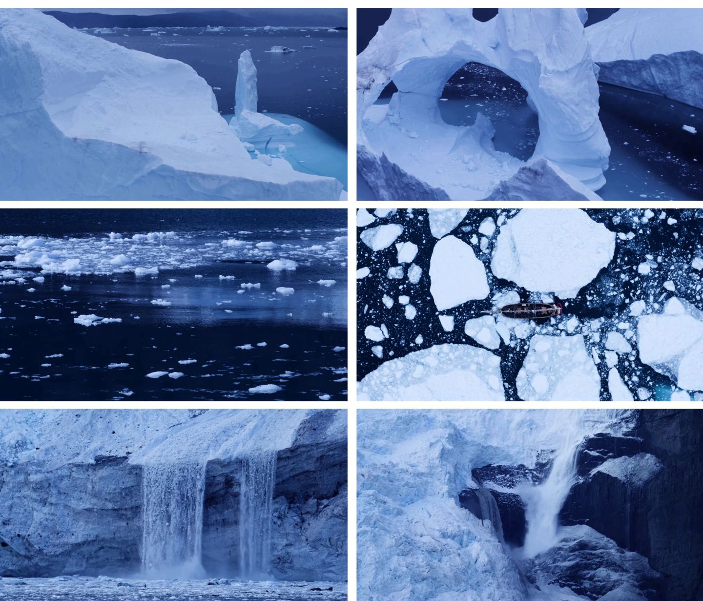 冰川融化海上冰山浮冰环境恶化冰山崩解