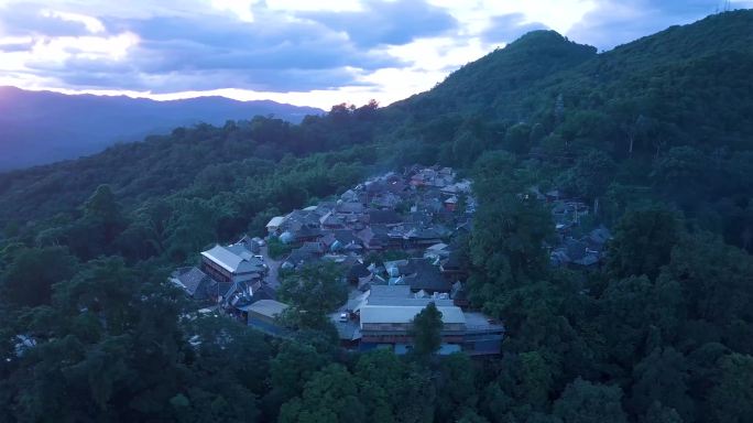 普洱澜沧景迈山翁基古村落 原始村落