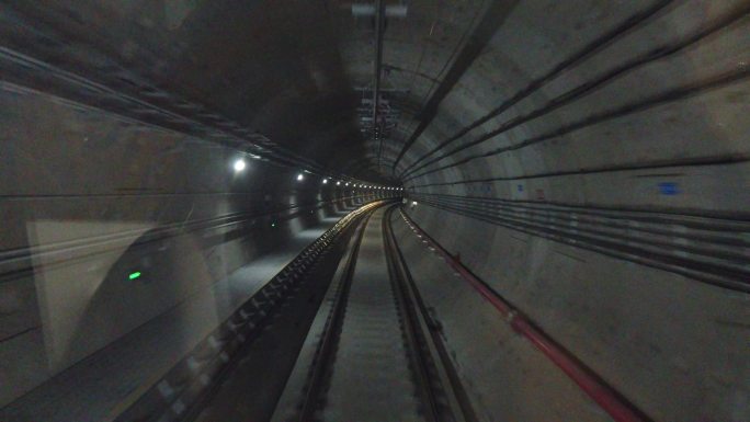 成都地铁隧道穿越素材