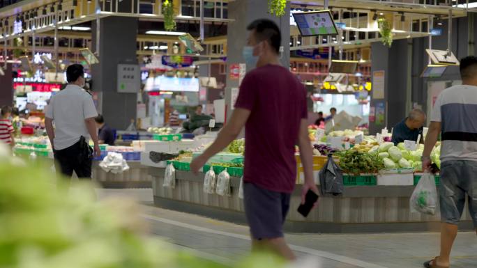 深圳菜市场 买菜 农贸市场 生鲜市场