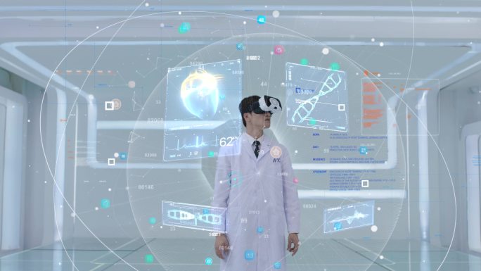 VR智慧医疗科技感人物
