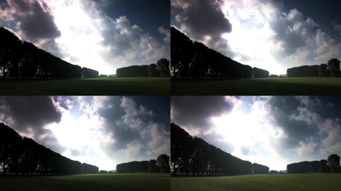 云覆盖Nber草地，时间推移