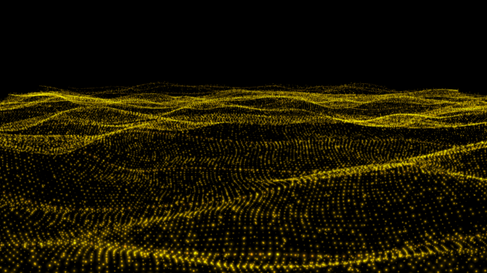 form金色海浪粒子AE素材