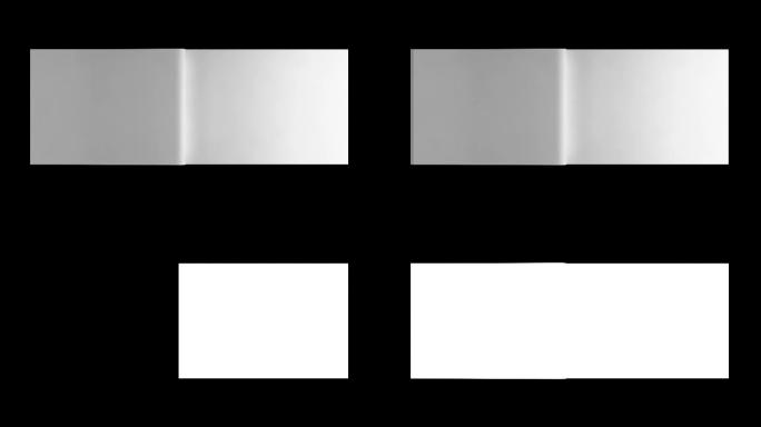 在空白A4书籍中翻页横向无封面Cg概念